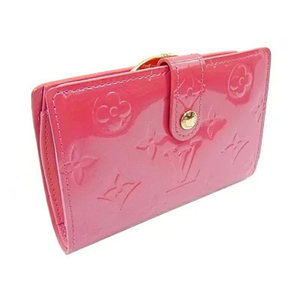 Louis Vuitton Vernis Portefeuille Viennois Clasp Wallet Fuschia Pink